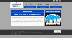 Desktop Screenshot of harrisonburghousing.com